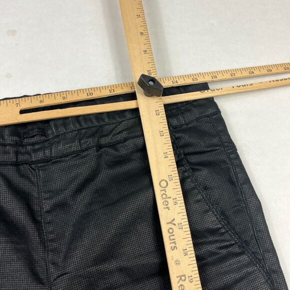 Flog Pants 28 Black Pull-On Stretch Coated Skinny Trousers Israel Dressy Casual - Picture 10 of 15